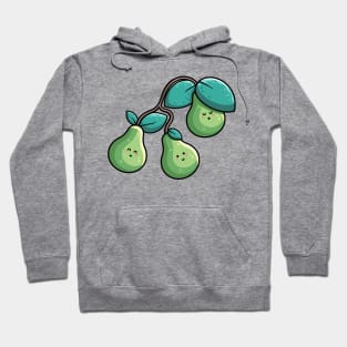 Three Kawaii Cute Pears Hoodie